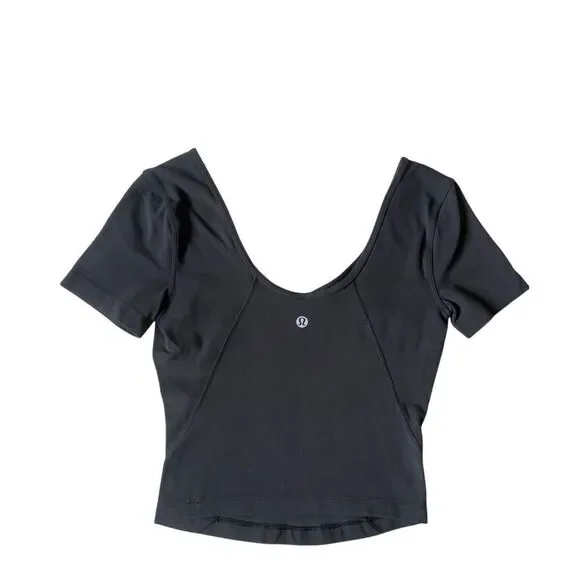 Lululemon Align T-shirt Tee  size S Black - Picture 4 of 8